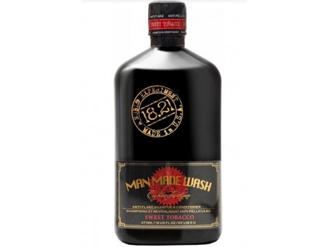 Daugiafunkcė priemonė vyrams 2 in 1: valomasis šampūnas ir kondicionierius viename 18.21 Man Made Anti-Flake Sweet Tobacco Shampoo WAF16ST, 473 ml